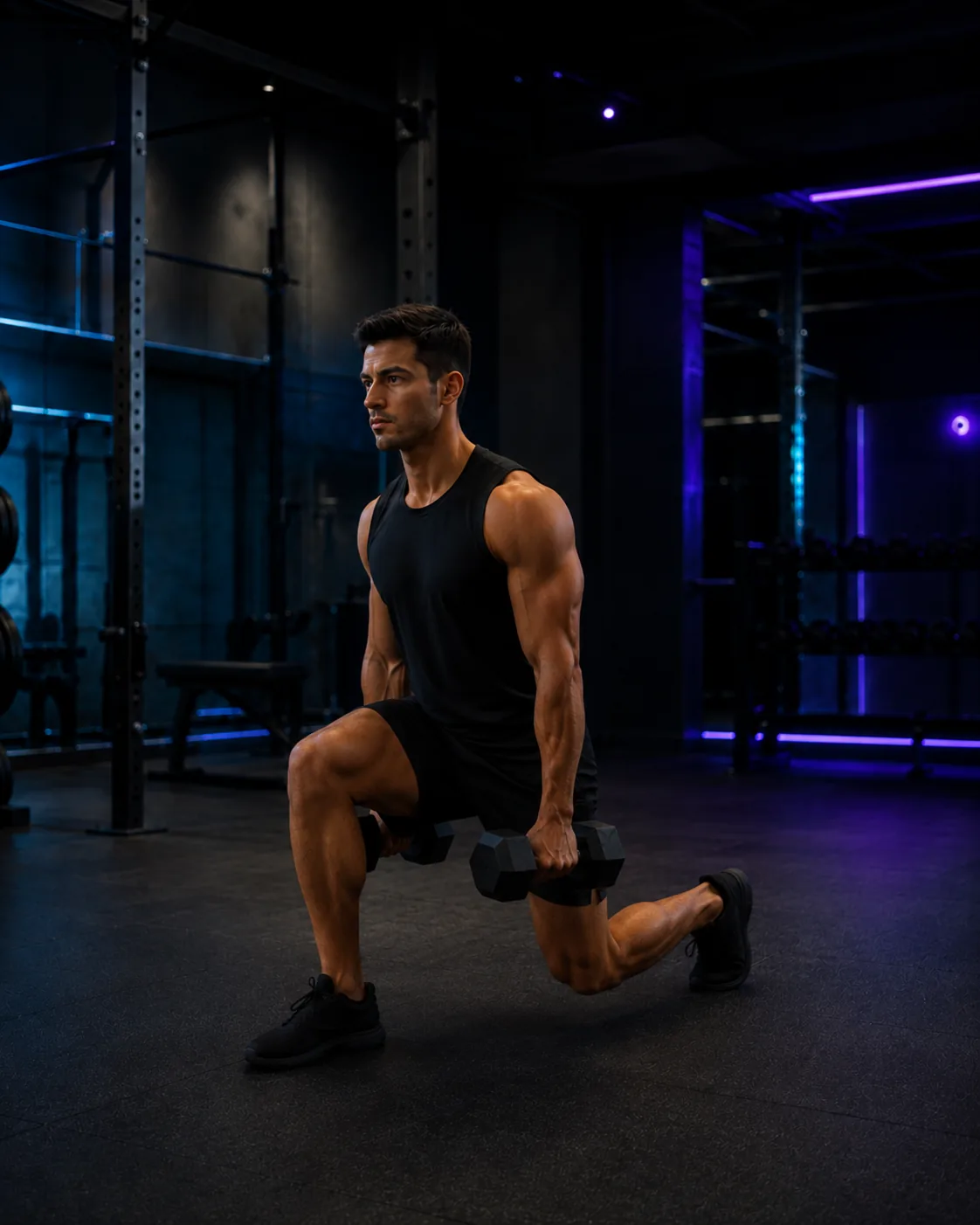 Split Squat hareketinin stüdyo hero görseli