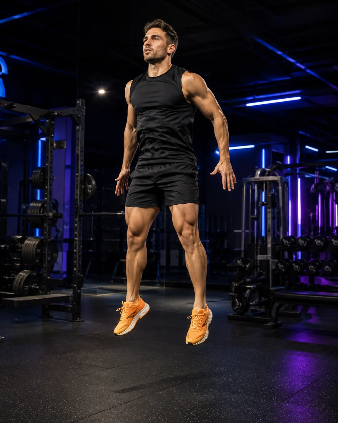 Squat Jump hareketinin stüdyo hero görseli